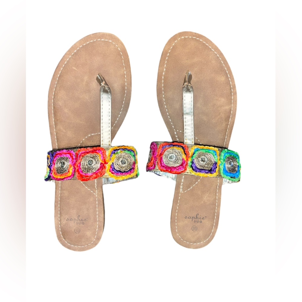 SOPHIE SUE Flip Flip Sandals Size 10